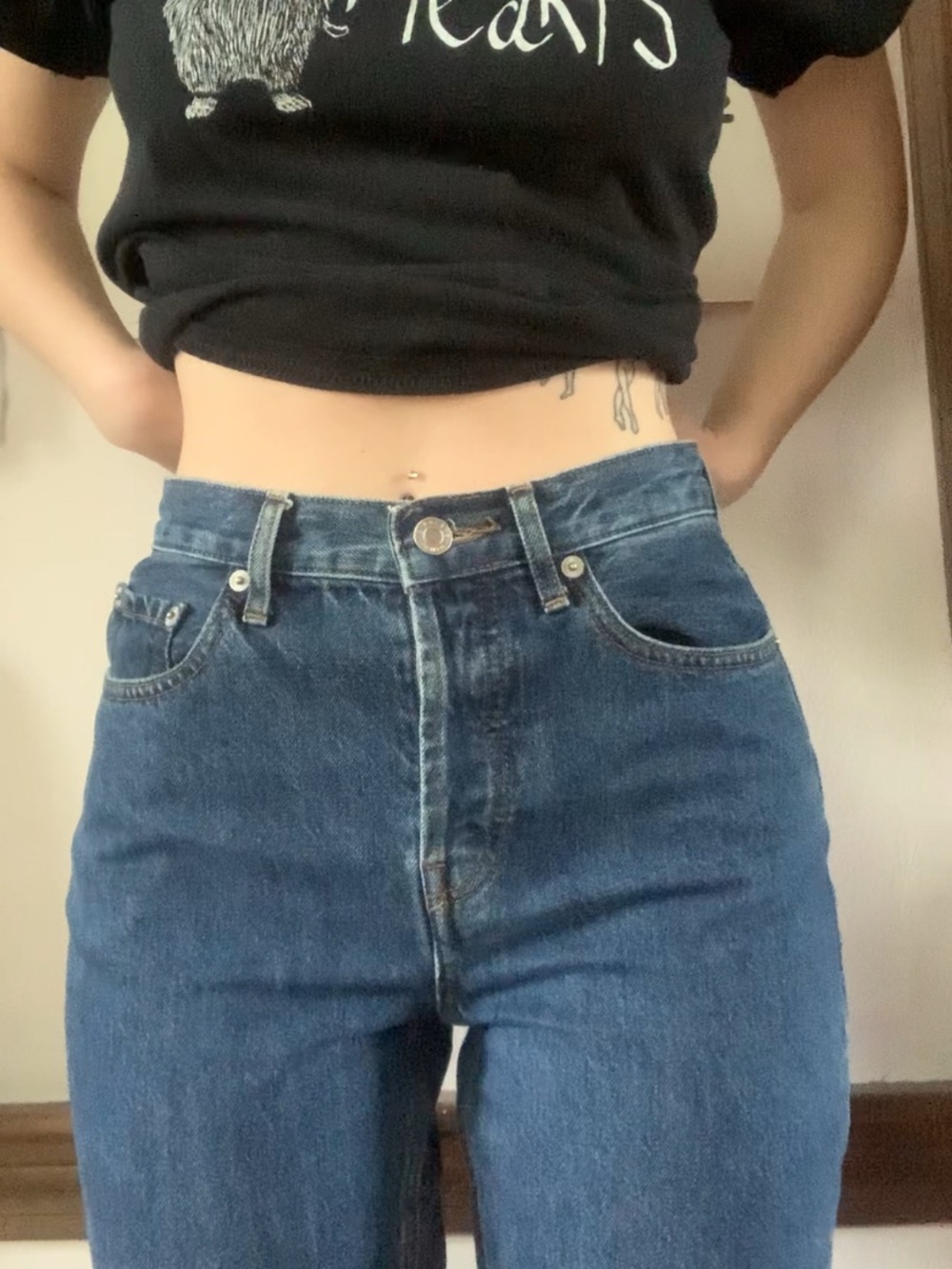 Everlane Dark Blue High-Rise Jeans